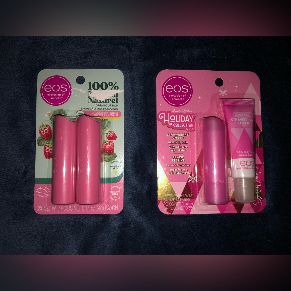 NIP EOS Lip Balm strawberry bundle